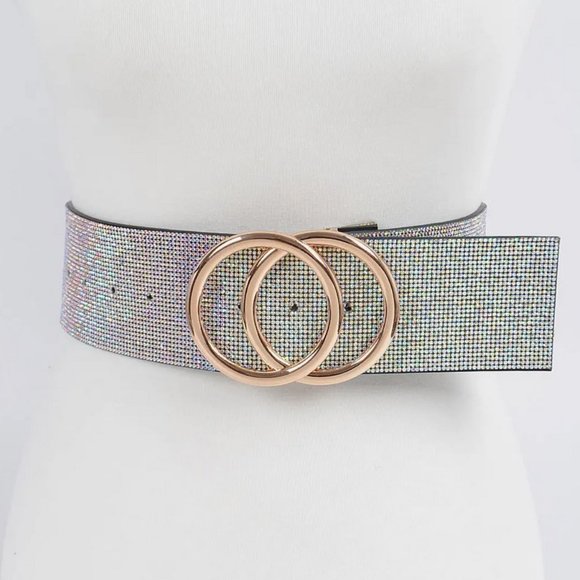 The Iris Rhinestone Waist Belt - Picture 1 of 4